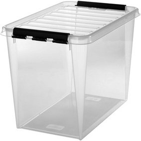 SmartStore Boîte de rangement CLASSIC 66 L, clips: noir