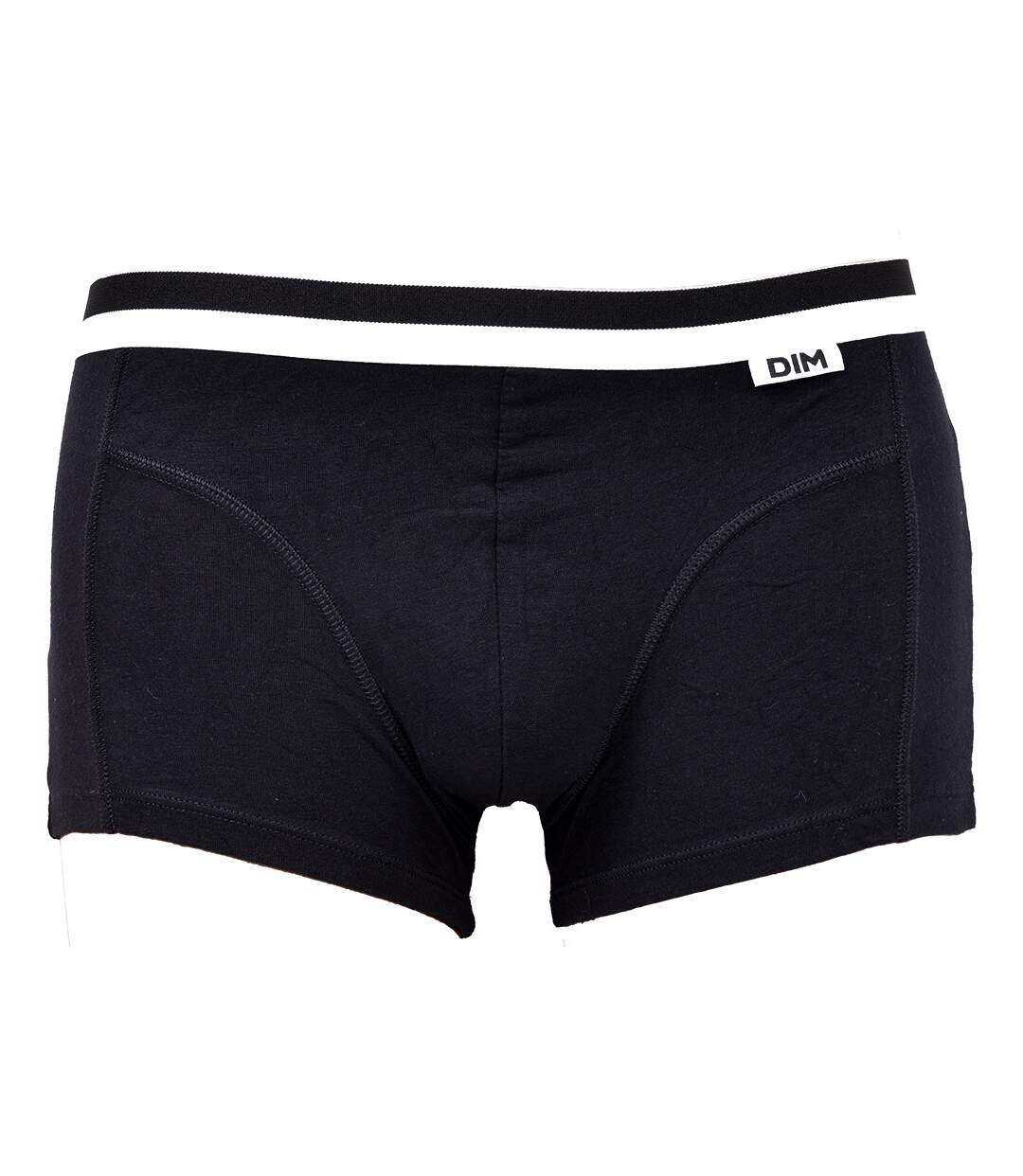 Boxer DIM Homme en coton stretch ultra Confort -Assortiment modèles photos selon arrivages- Pack de 2 Boxers Noir/Grenat