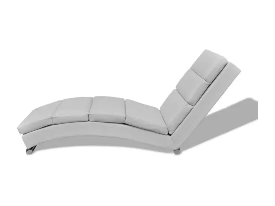 Chaise longue Blanc Similicuir