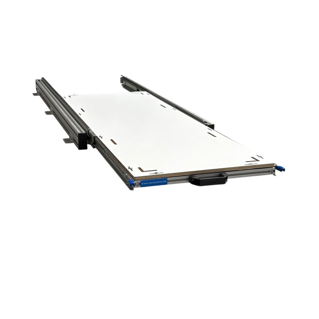 Aluminium schuifframe met Global Volkern topplaat - 80 x 60 cm