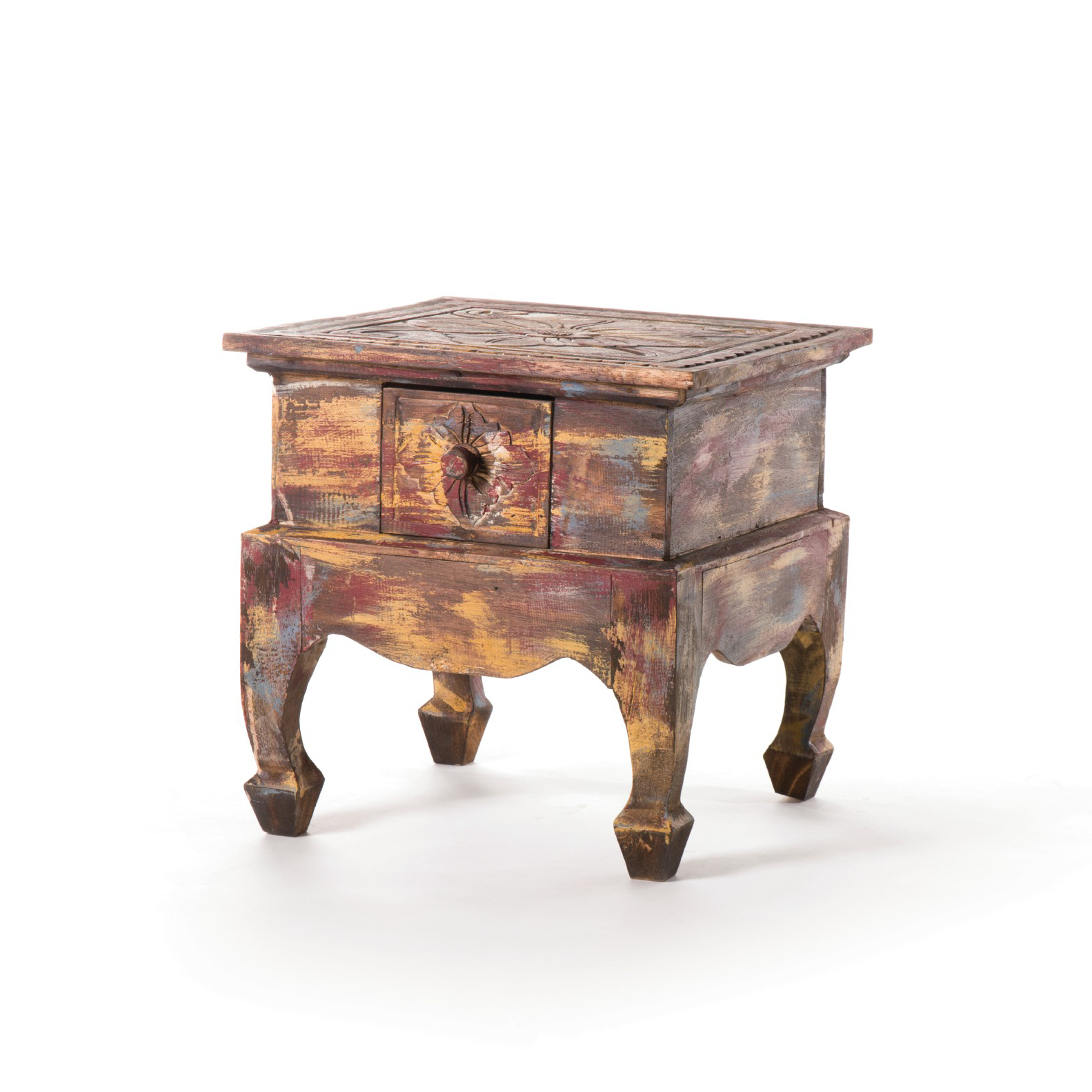 Beistelltisch 'Dantes', multicolor, B 40 cm, L! 40 cm, H 40 cm von fischer's lagerhaus