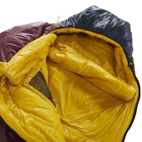 Sac de couchage NORDISK OSCAR -2° CURVE XL SLEEPING BAG MERLOT/BLACK