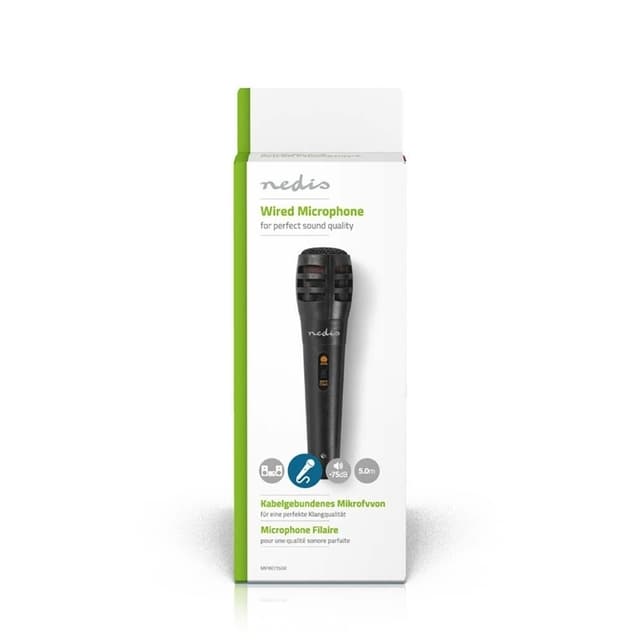Nedis Mikrofon | Cardioid | Aftageligt kabel | 5.00 m | 80 Hz