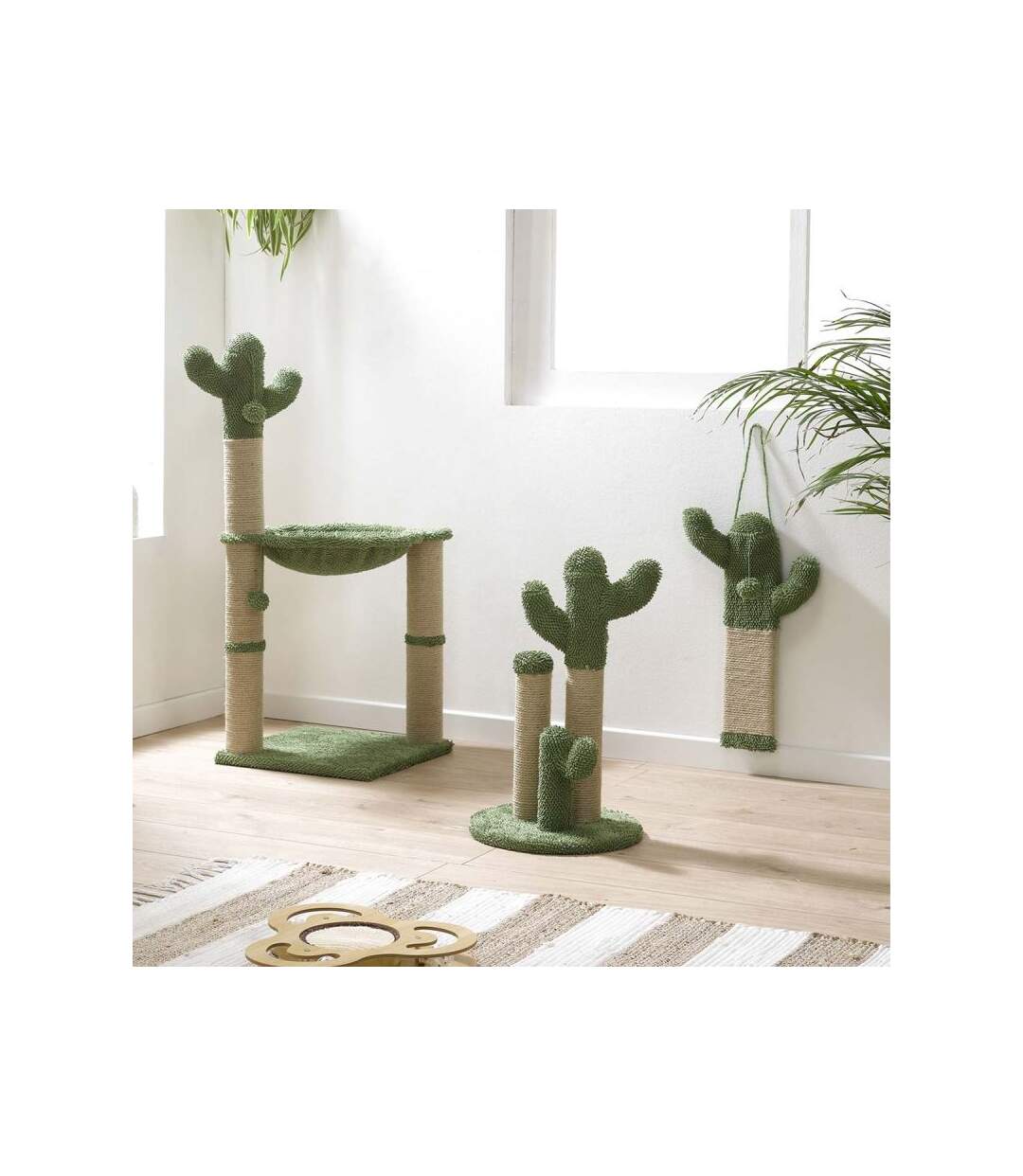 Paris Prix - Griffoir Pour Chat à Suspendre cactus 51cm Vert