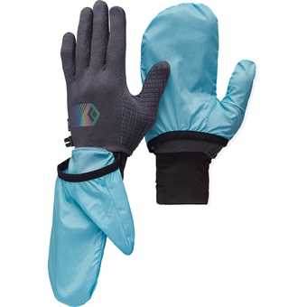 Black Diamond Deploy Wind Hood  Fingerhandschuhe Carbon / Glacier
