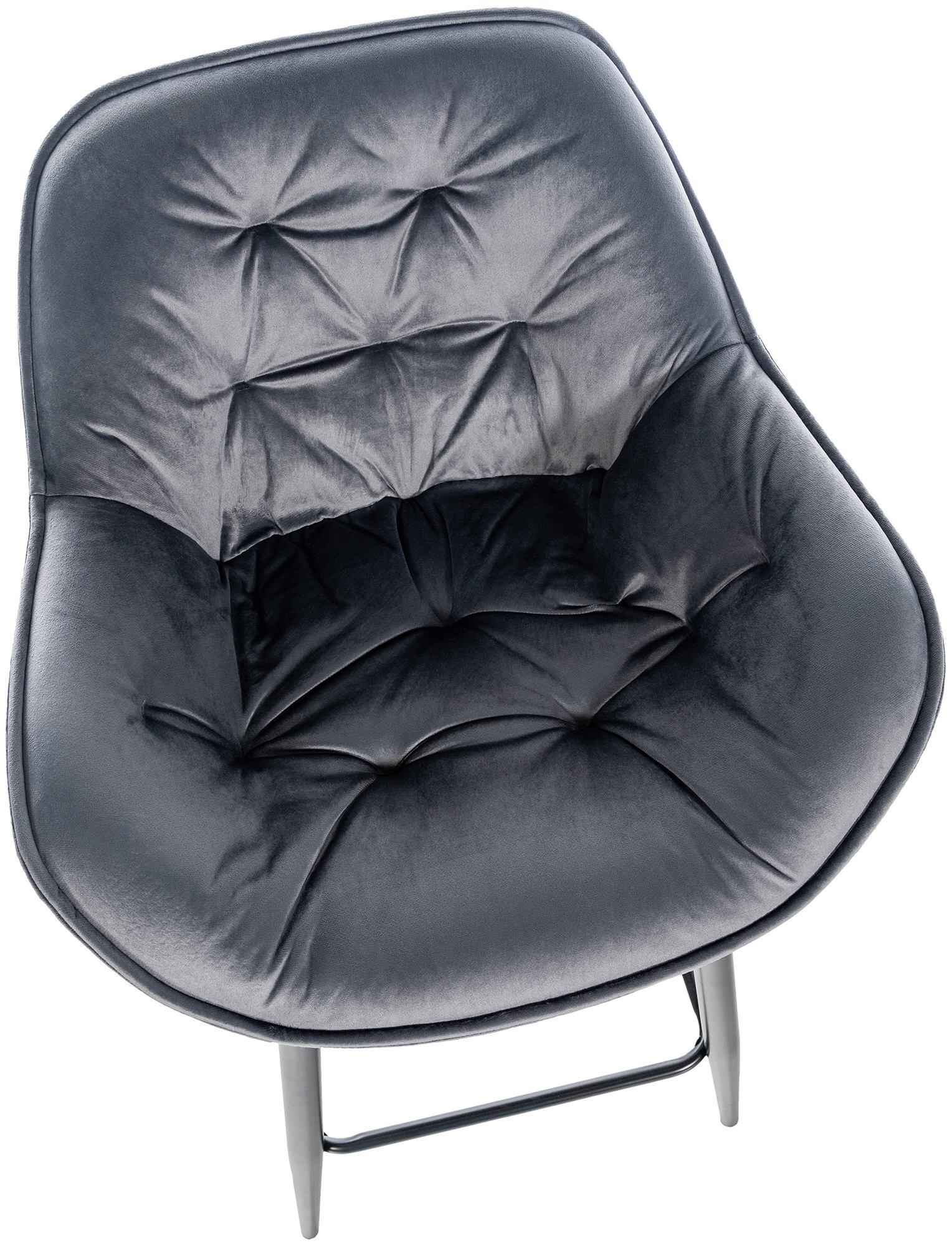 CLP Barhocker Gibson Samt I Gepolsterter Tresenstuhl Mit Fußstütze I Sitzhöhe 76 cm