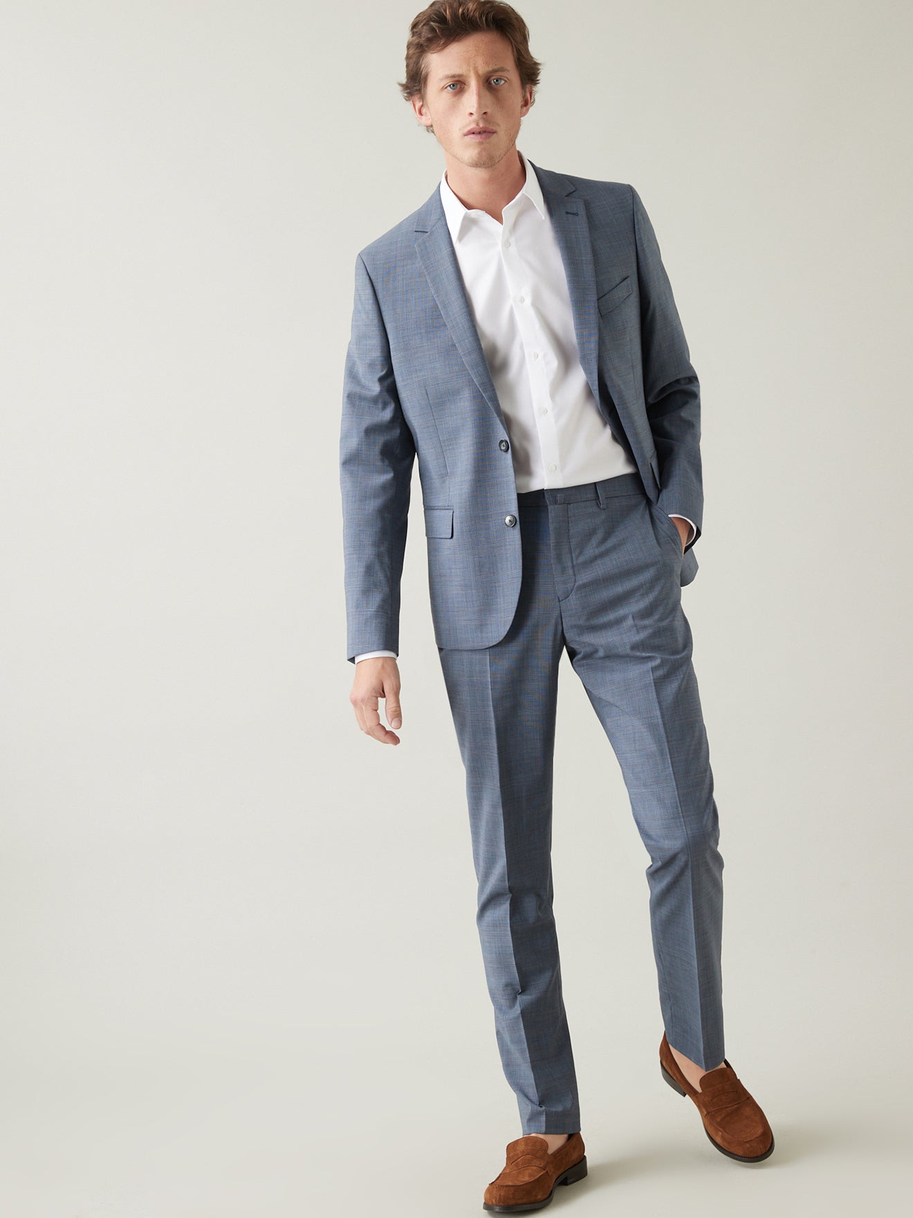 Veste de costume homme carreaux Super 100's