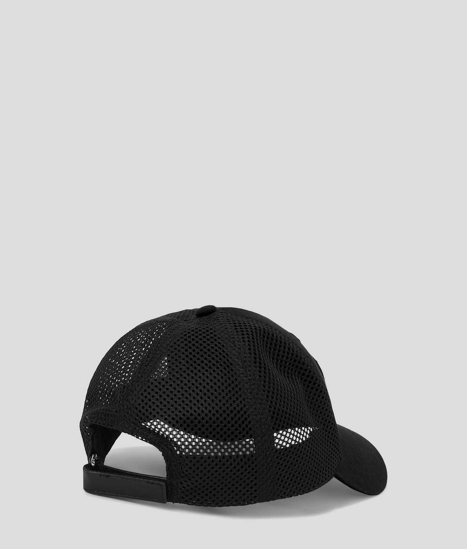 CASQUETTE EN MESH AVEC LOGO KLJ - Noir