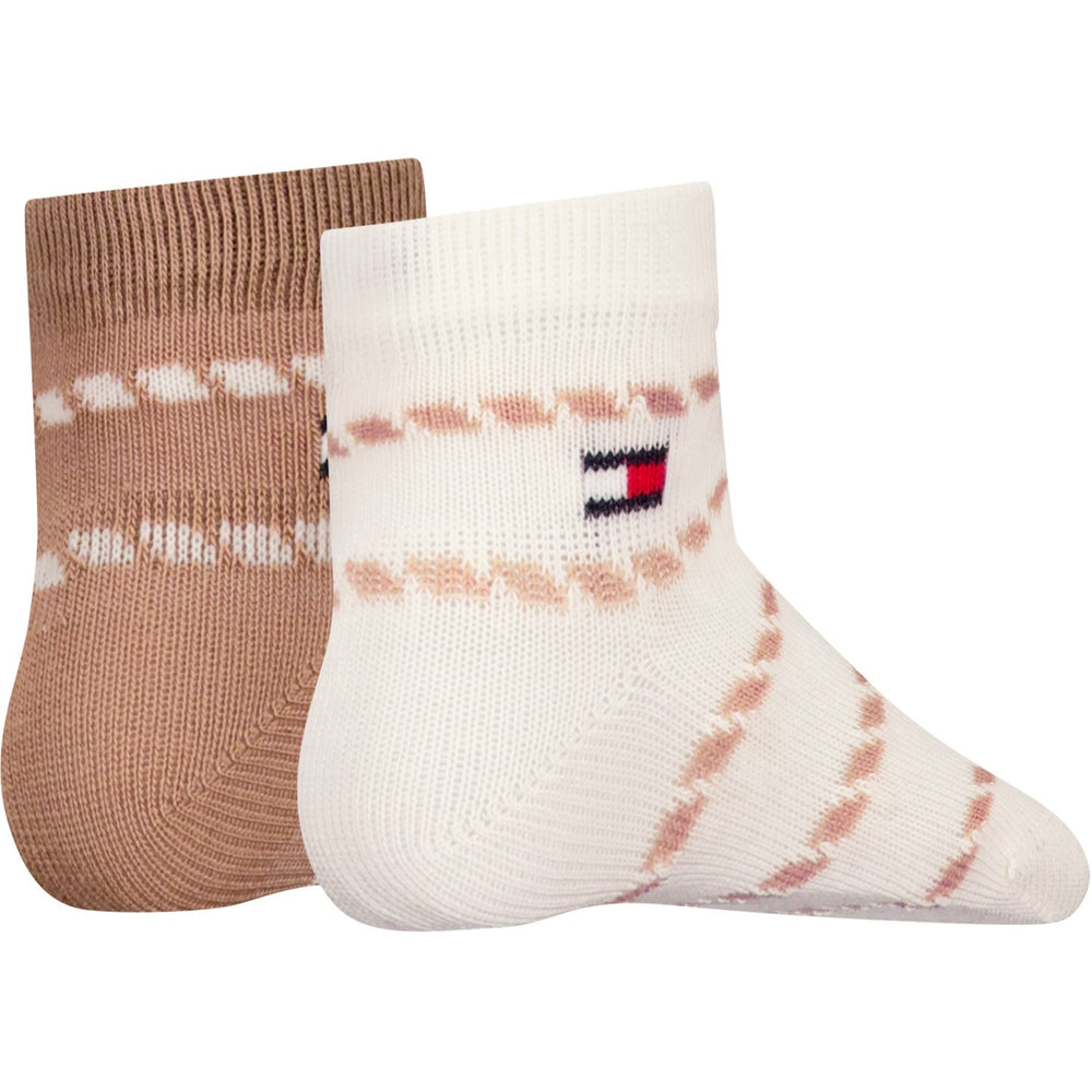 Køb Tommy Hilfiger Classic Khaki Baby Strømper 2-pak Breton Stripe | Luksusbaby
