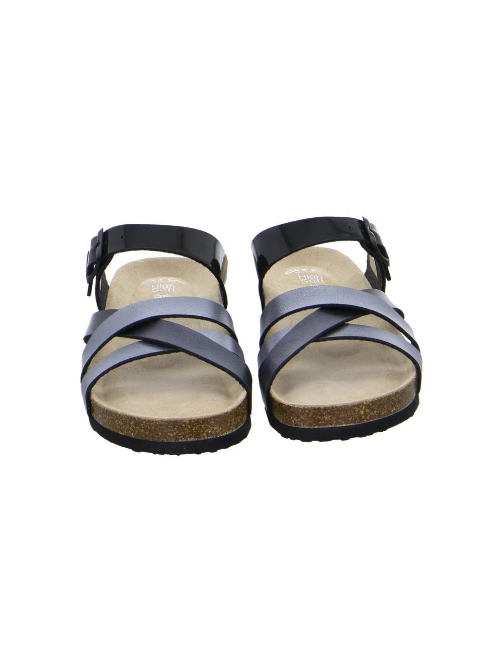 Pantolette Bali schwarz grau