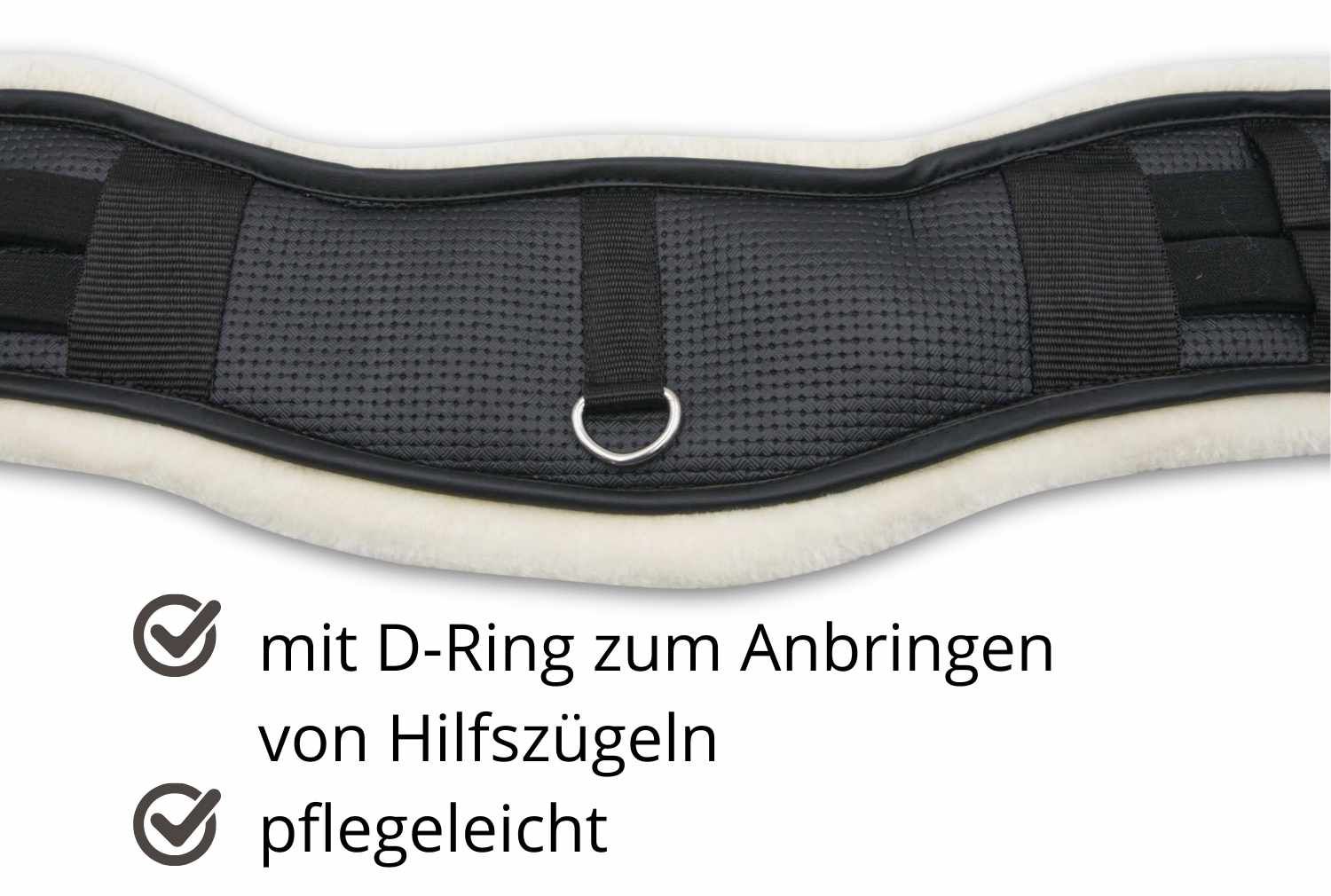 HorseGuard Kurzgurt Neopren Kunstfell unterlegt