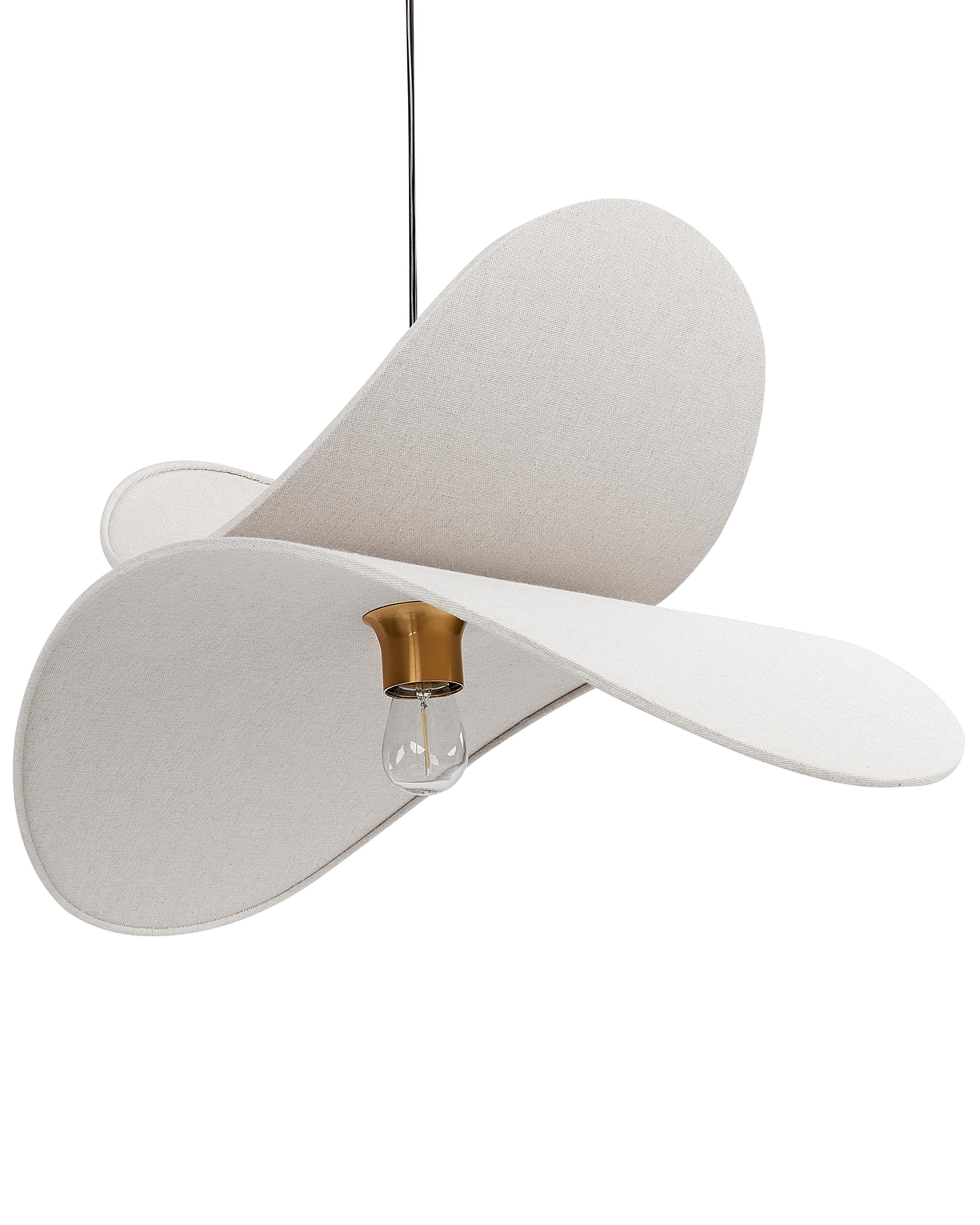 Hanglamp MASCOTA Linnen Lichtgrijs