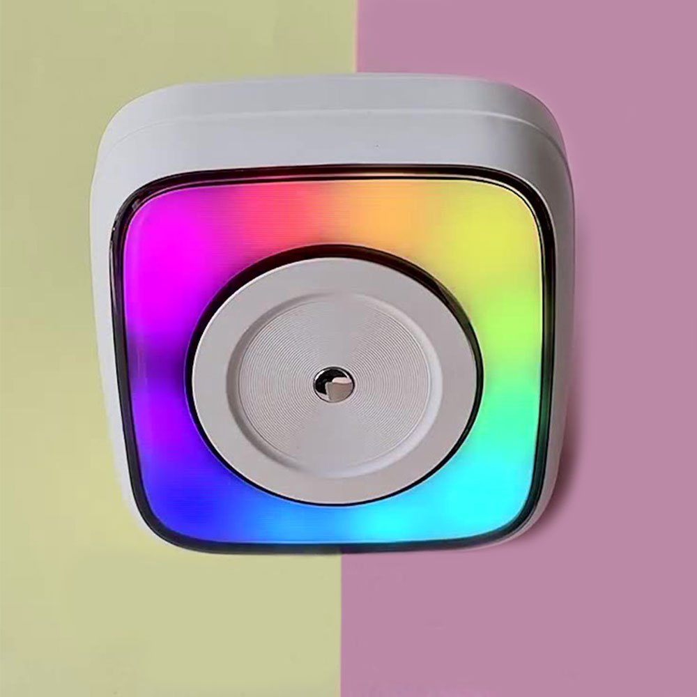 Tragbarer Sofortbild Smartphone Drucker inklusive Druckpapier für iOS/Android mit RGB LED - Weiss