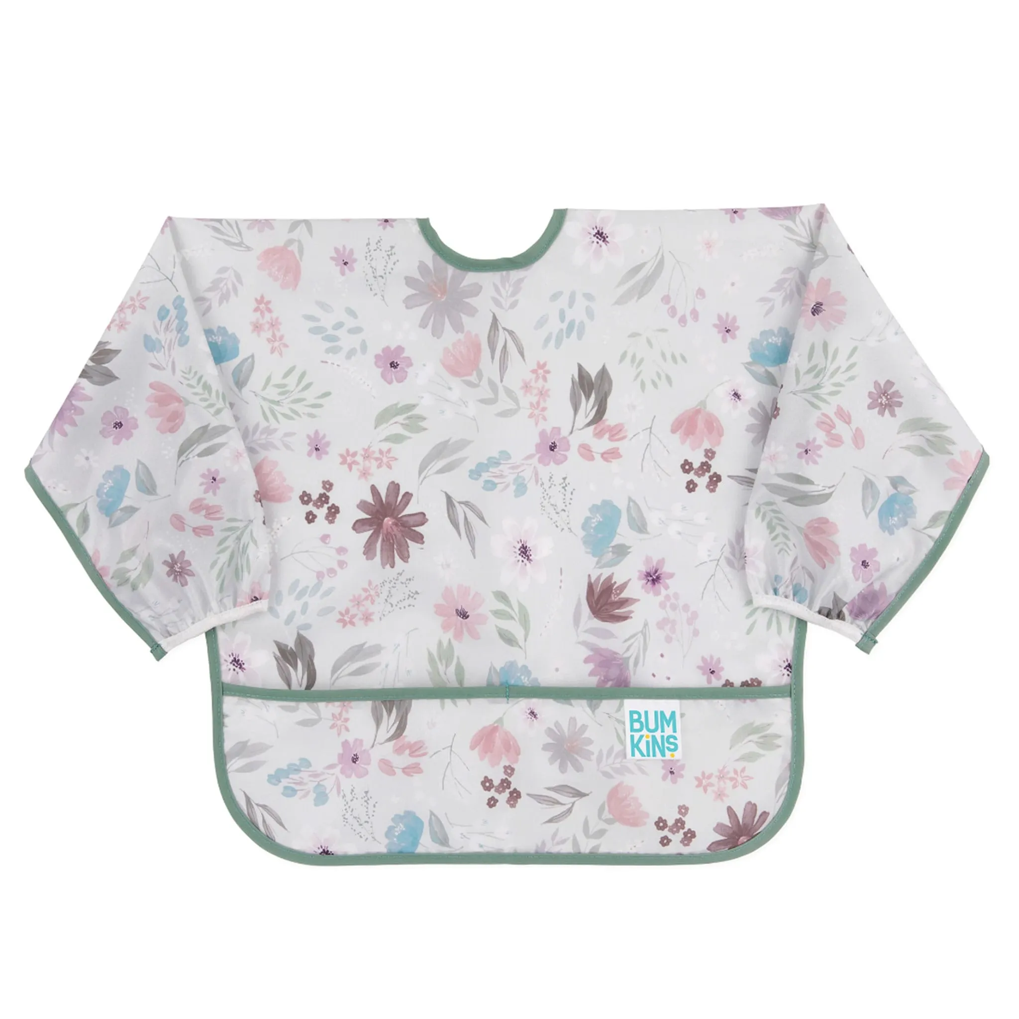 Bumkins Bavoir Manches Longues 6-24mois - Fleur