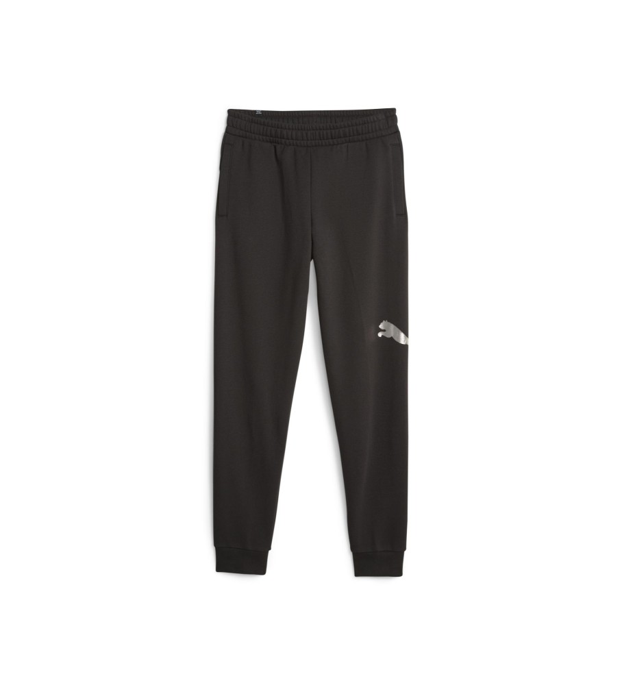 Calça Puma ESS+ Logo Holiday Preta