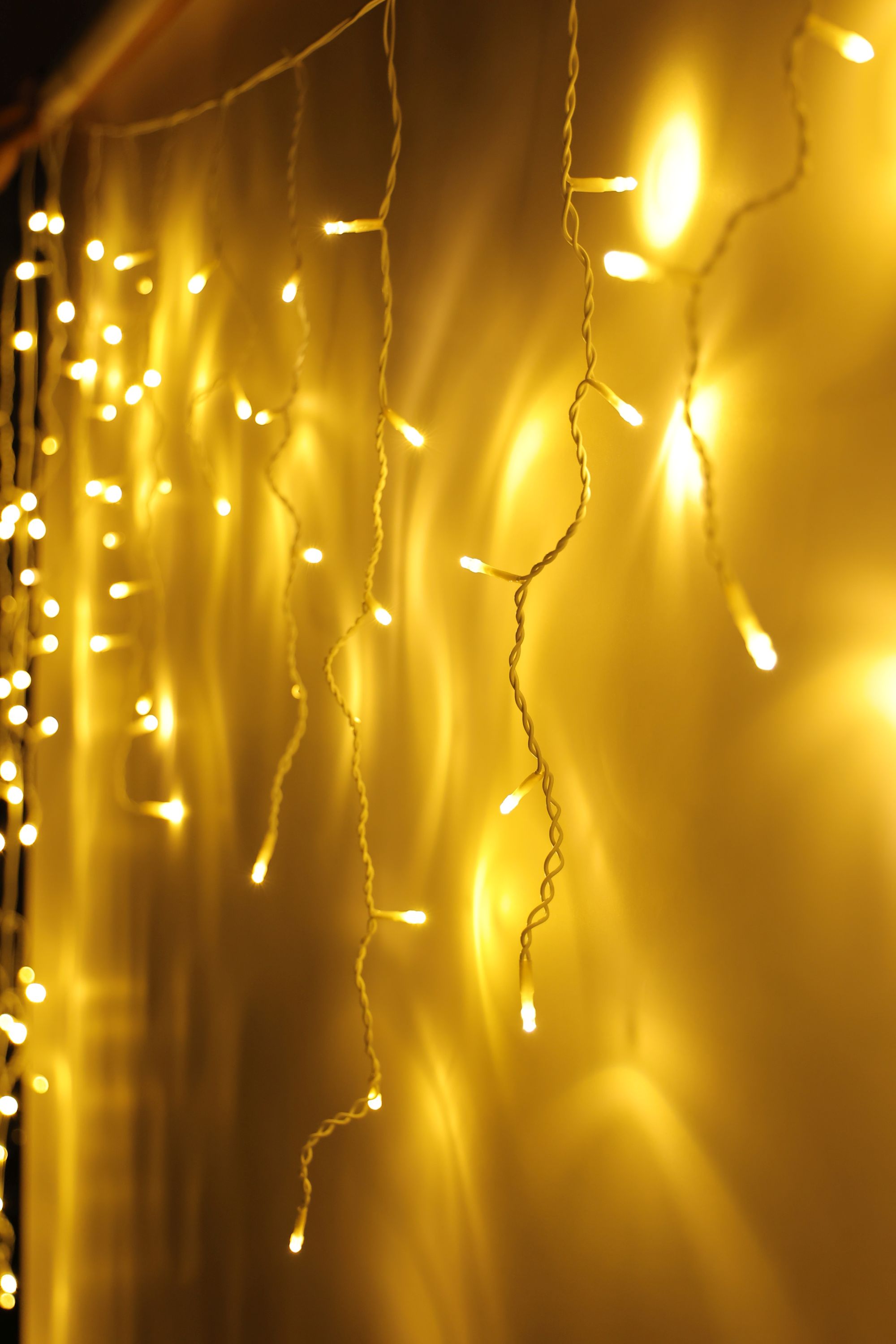 LED Lichtervorhang Indoor 120 LED's 5 m warmweiss