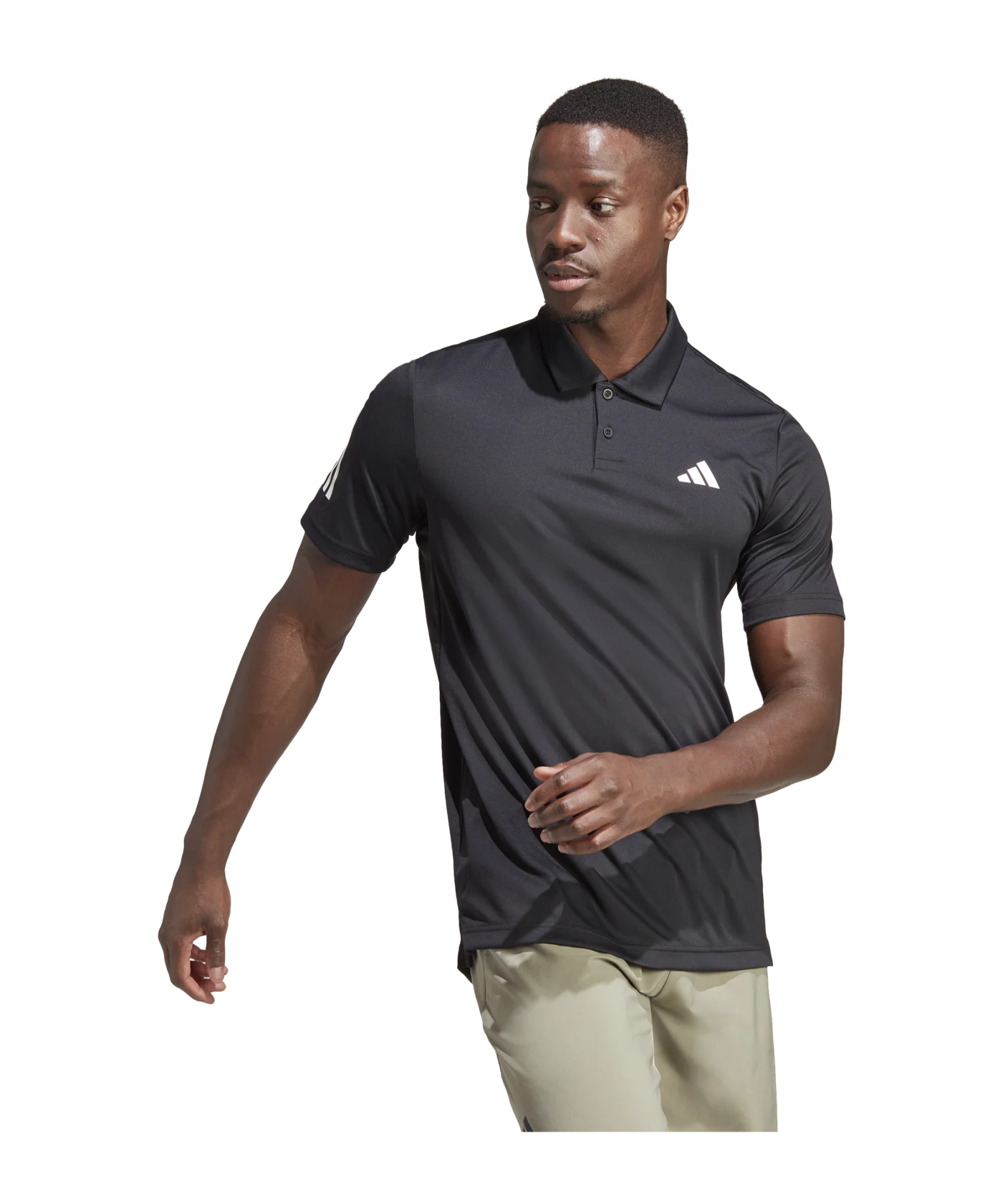 adidas Club 3-Stripes Tennis Polo Shirt Black