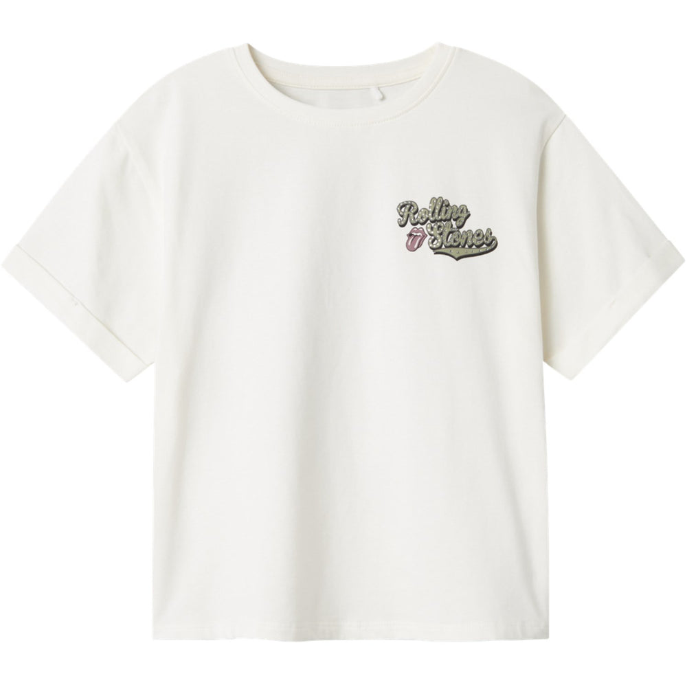 Køb Name It Cloud Dancer Jill Rolling Stones Regular T-Shirt
