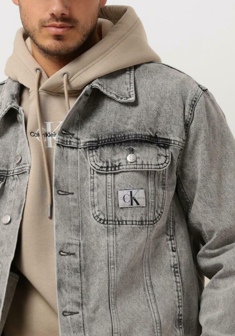 CALVIN KLEIN grijze calvin klein spijkerjas regular 90's denim jacket