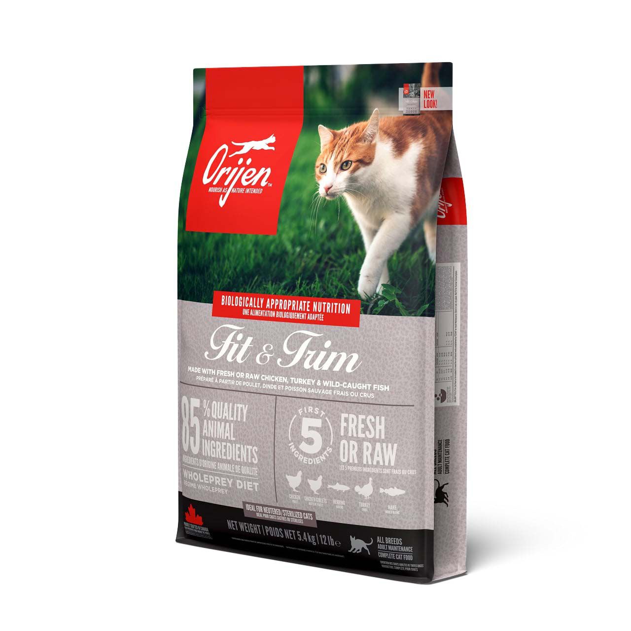 Orijen Whole Prey Fit - Trim Cat - Kattenvoer - 5.4 Kilogram - kip