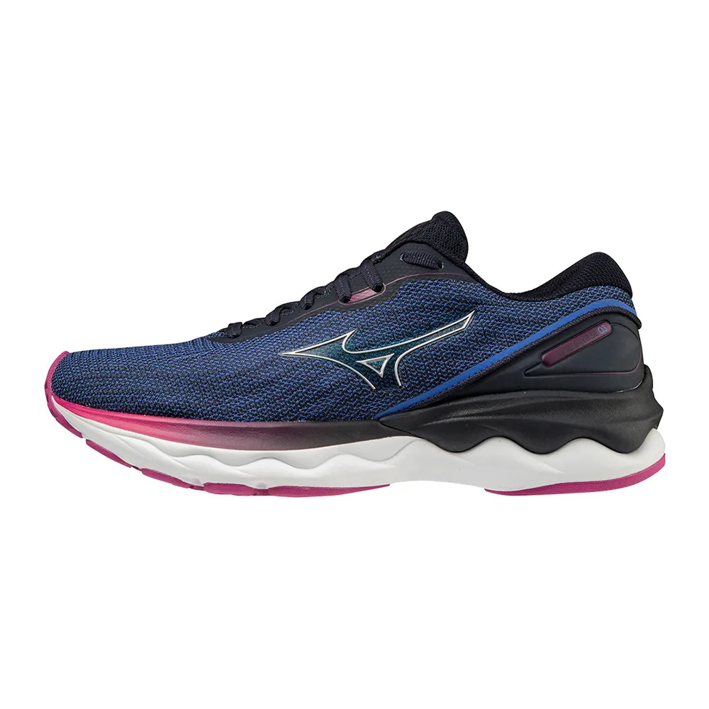 Mizuno WAVE SKYRISE 3 - Chaussures running Femme amparob/silver/festivalf