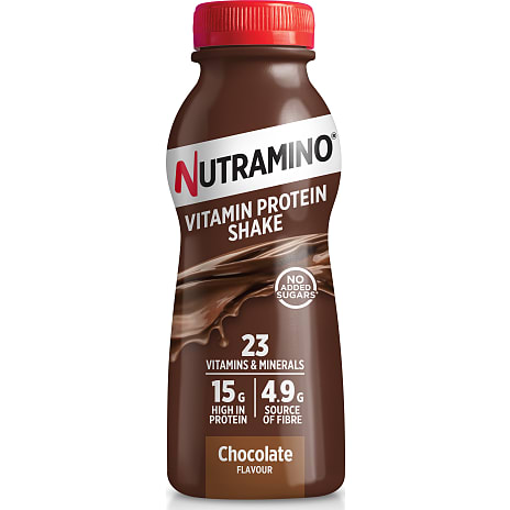Proteinshake m, chokoladesmag og vitaminer