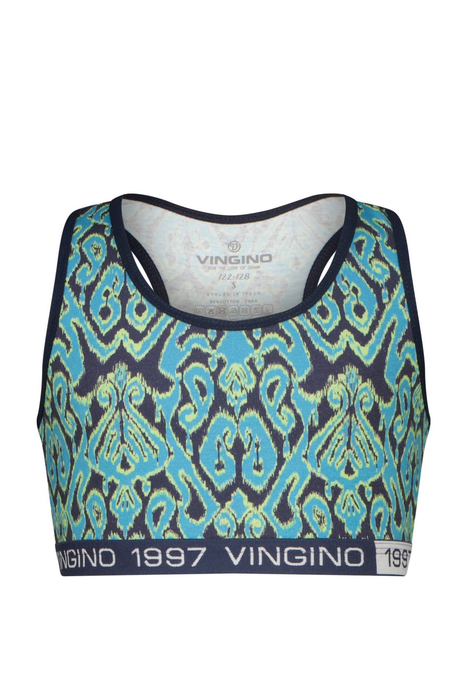 Vingino bh top + short Fanstasy donkerblauw/aqua