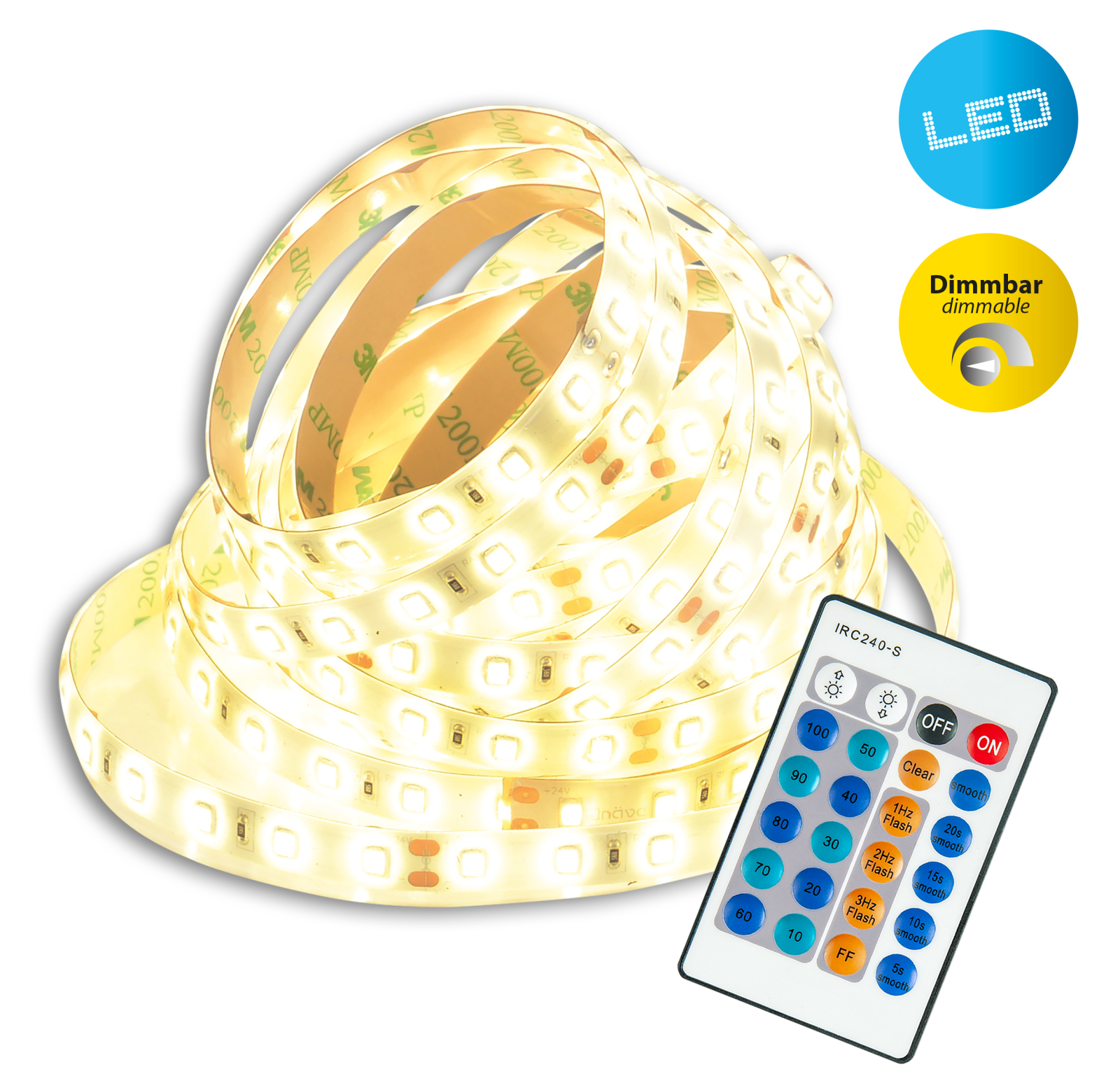 LED-Stripe - indoor - weiß - 5 Meter