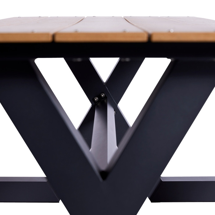 HORTUS X-model nonwood/alu 176 x 151 cm
