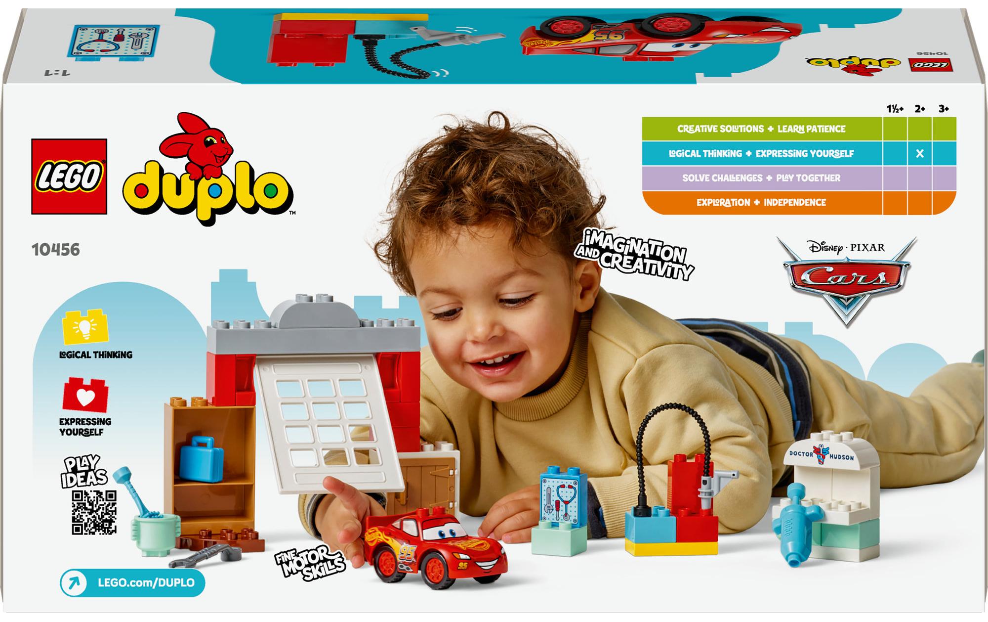 DUPLO® McQueens Besuch in Docs Werkstatt 10456Bauset für kleine Fans der Filmreihe Cars