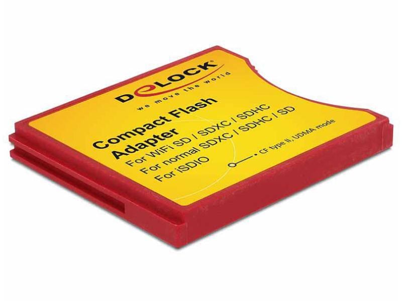 Delock CF Typ II-Adapter Compact Flash II für SD Karten CF Typ II-Adapter für SD-Speicherkarten