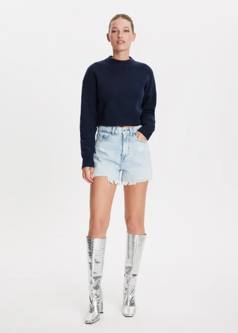 Cropped trui blauw (BLW.D)