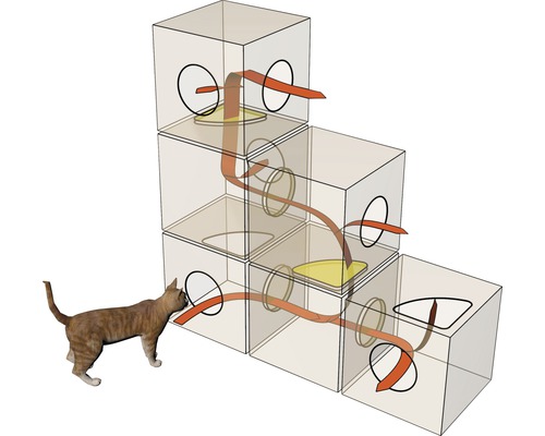 Kattenhuis Bama Pet Qublo 35 x 35 x 35 cm duif