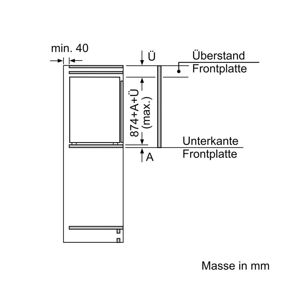 Siemens GI21VADE0 Einbau-Gefrierschrank 96 Liter