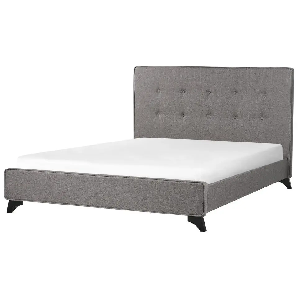 AMBASSADOR - Tweepersoonsbed - Grijs - 140 x 200 cm - Polyester