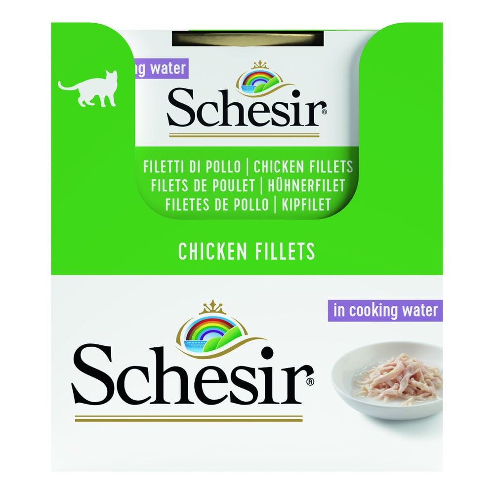 Schesir - Kattenvoer in water gekookt - 85 Gram - kip