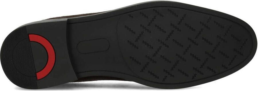Haboob Luc suède loafers donkerbruin