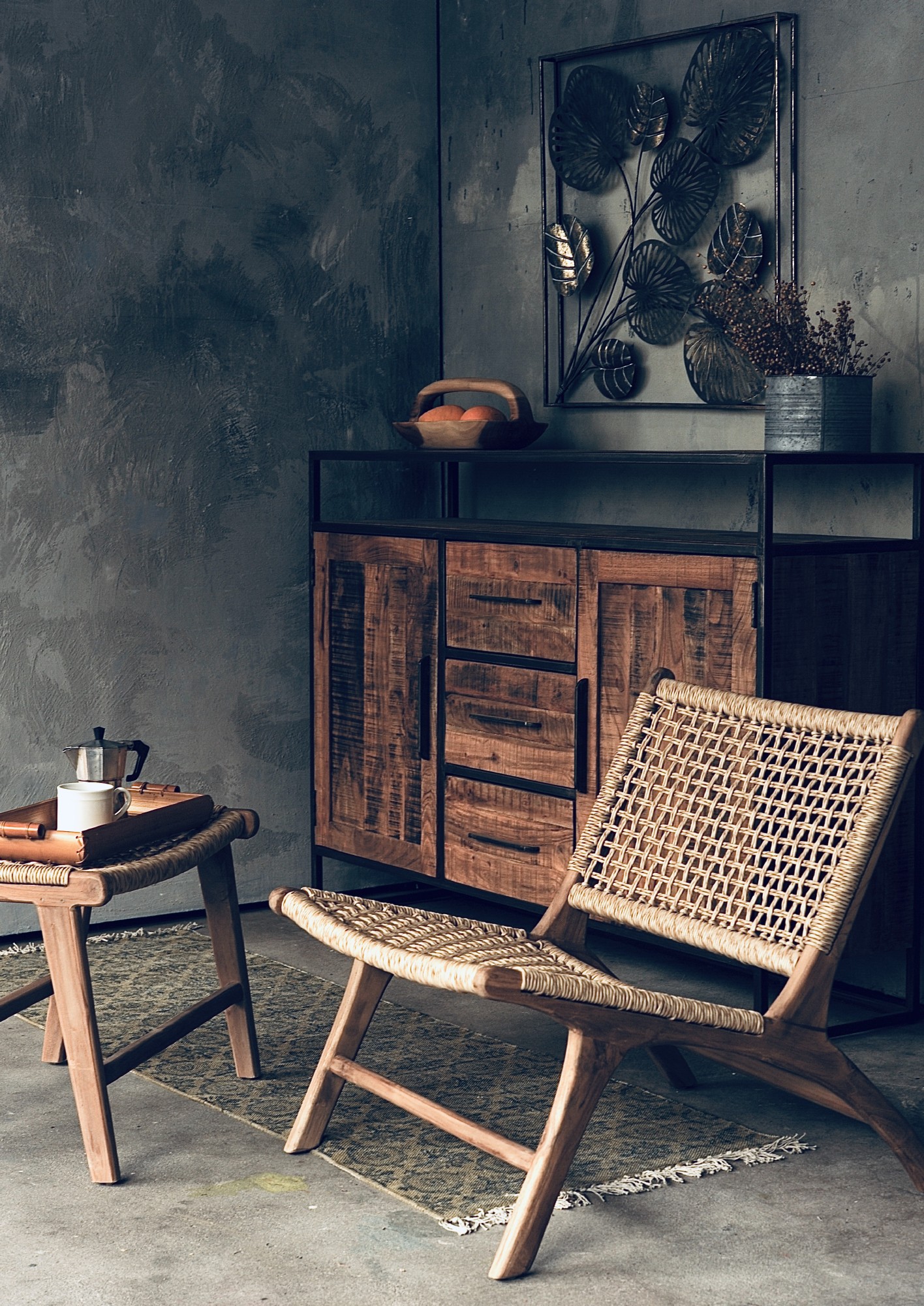 Lounge-Sessel 'Driessen' aus Teak, natur, B 65 cm, H 70 cm, L 78 cm von fischer's lagerhaus