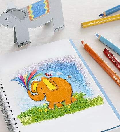 Faber-Castell Buntstifte - Dreieckig - Jumbo - 5,4 mm - 24 Stk