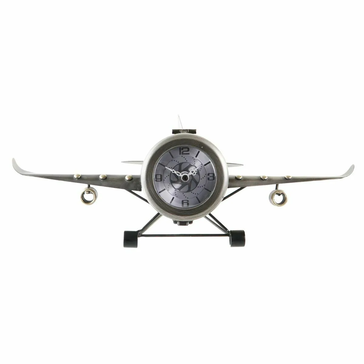 DKD Home Decor Horloge Avion Fer (2 Unités)