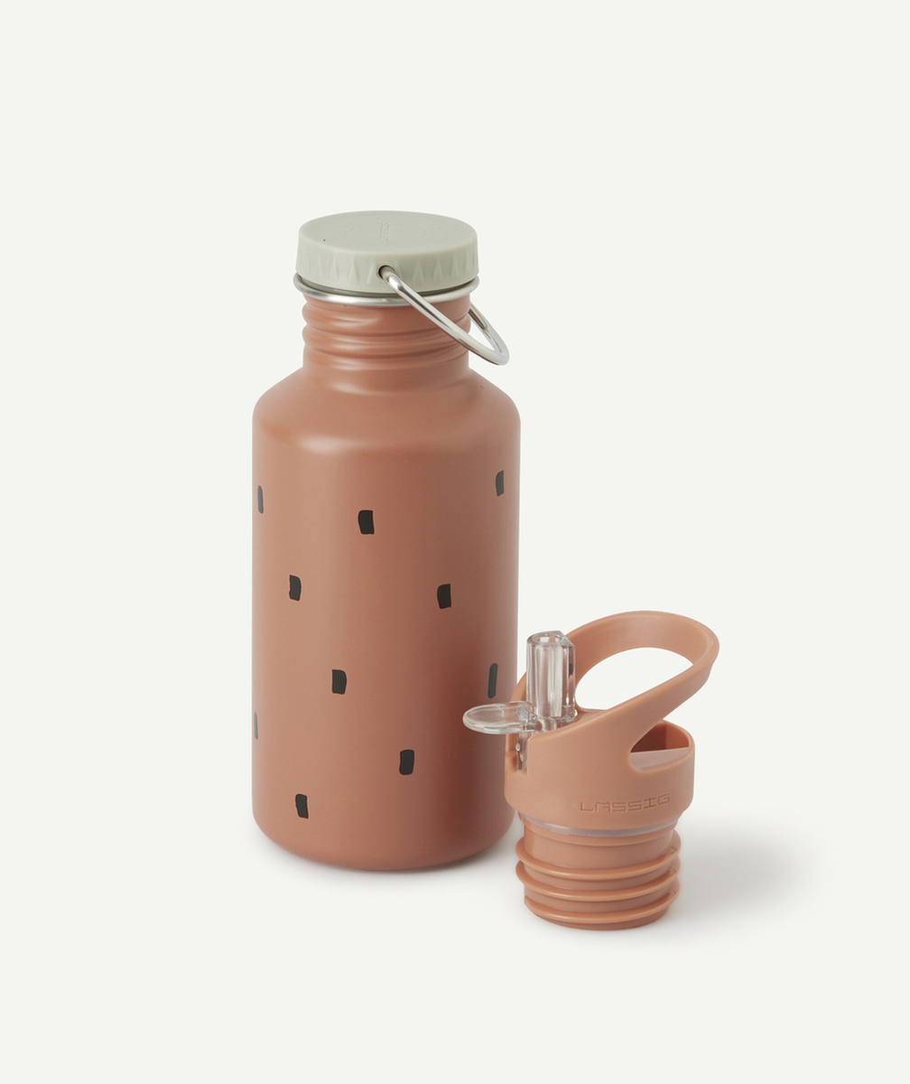 LASSIGGOURDE EN INOX CARAMEL À MOTIF RAYURES 500ML