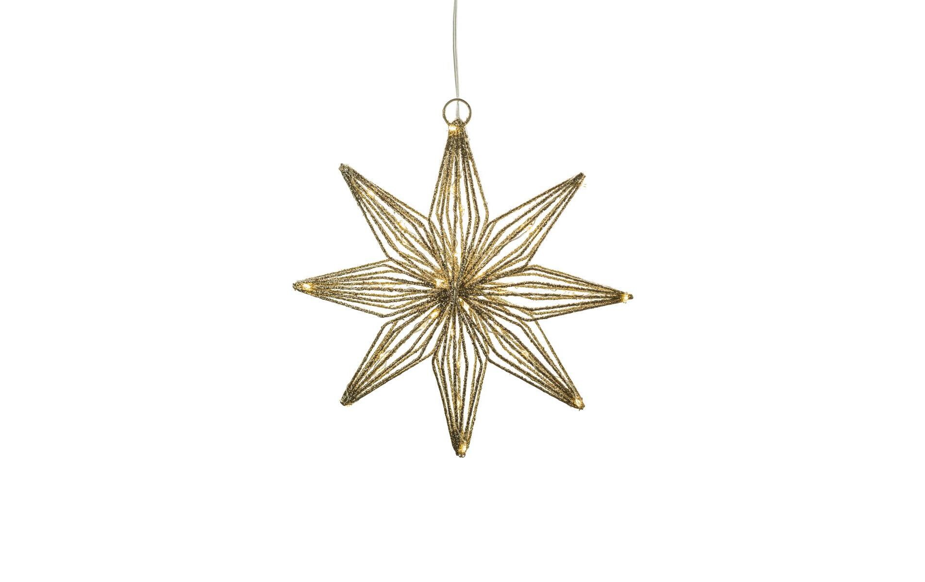 Fensterhänger Svenja Stern, Ø 22 cm, GoldLED-Fensterhänger