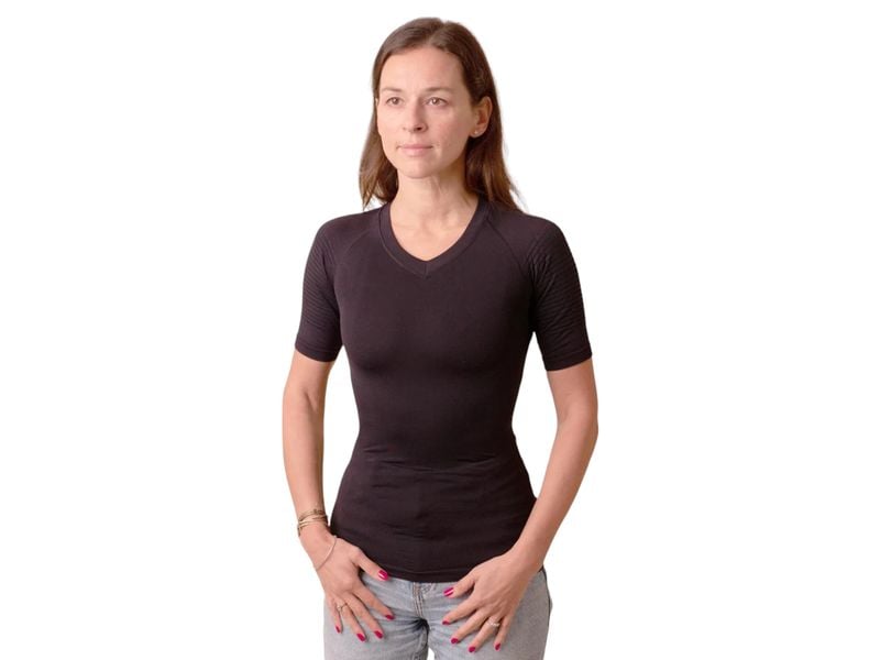 Anodyne Körperhaltung Shirt Damen, schwarz Grösse XS/S Haltungskorrigierendes Shirt für Damen