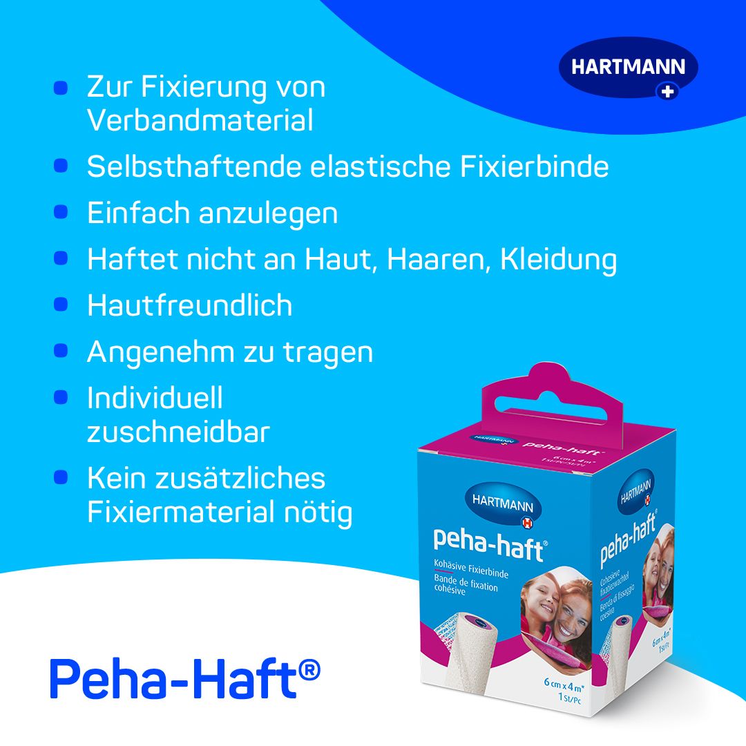Peha-haft® Fixierbinde latexfrei 6 cm x 4 m