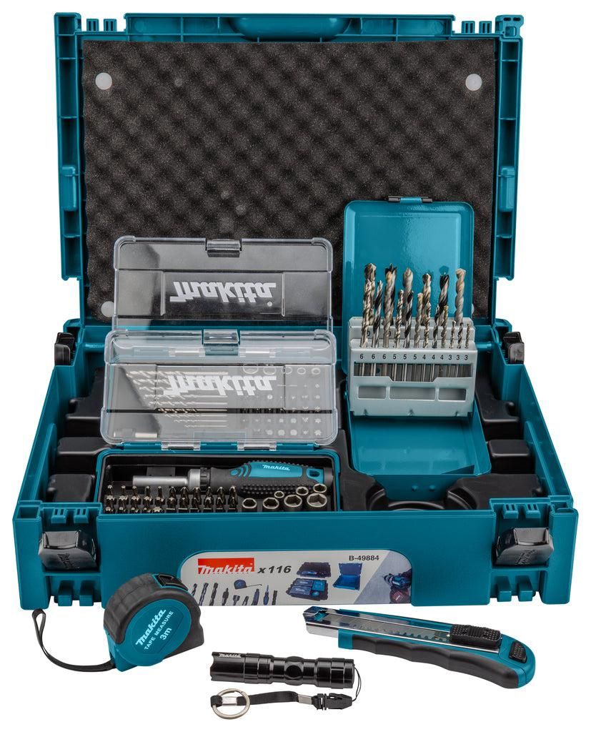 Makita B-49884 Boor- en Schroefbitset 116-delig in Mbox