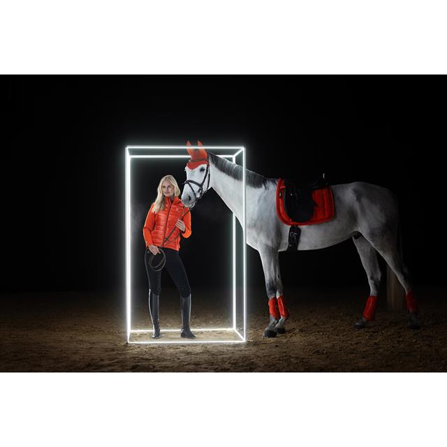 Zadeldek Eskadron Dynamic Big Square Jewel Dressuur Rood