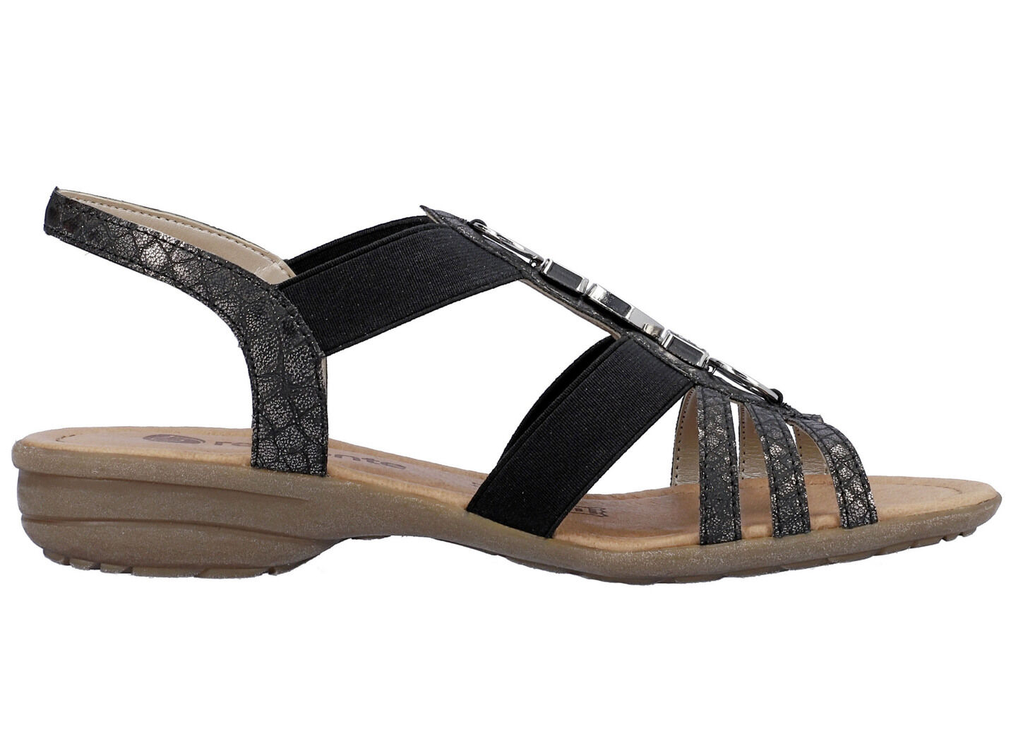Remonte Riemchen-Sandalen mit Metallschmuck