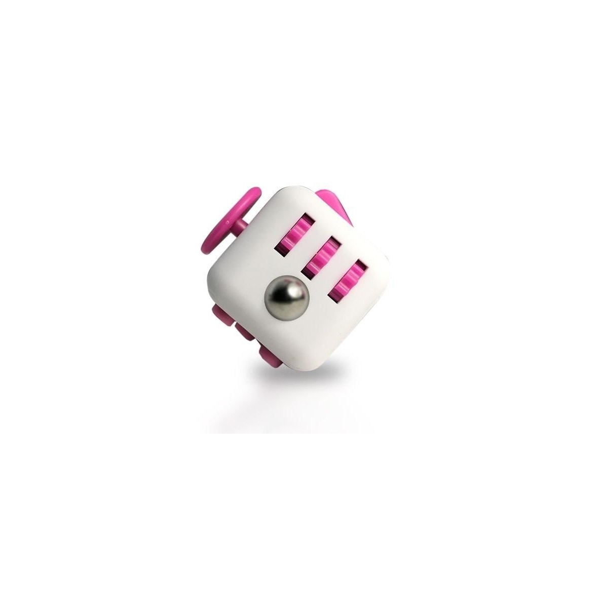 Fidget Cube, hvit/rosa