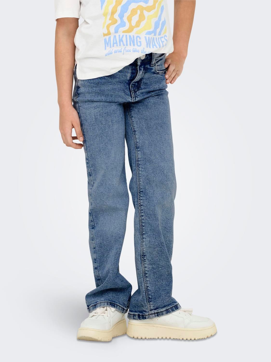 KOGJUICY Weiter Beinschnitt Jeans Light Blue Denim