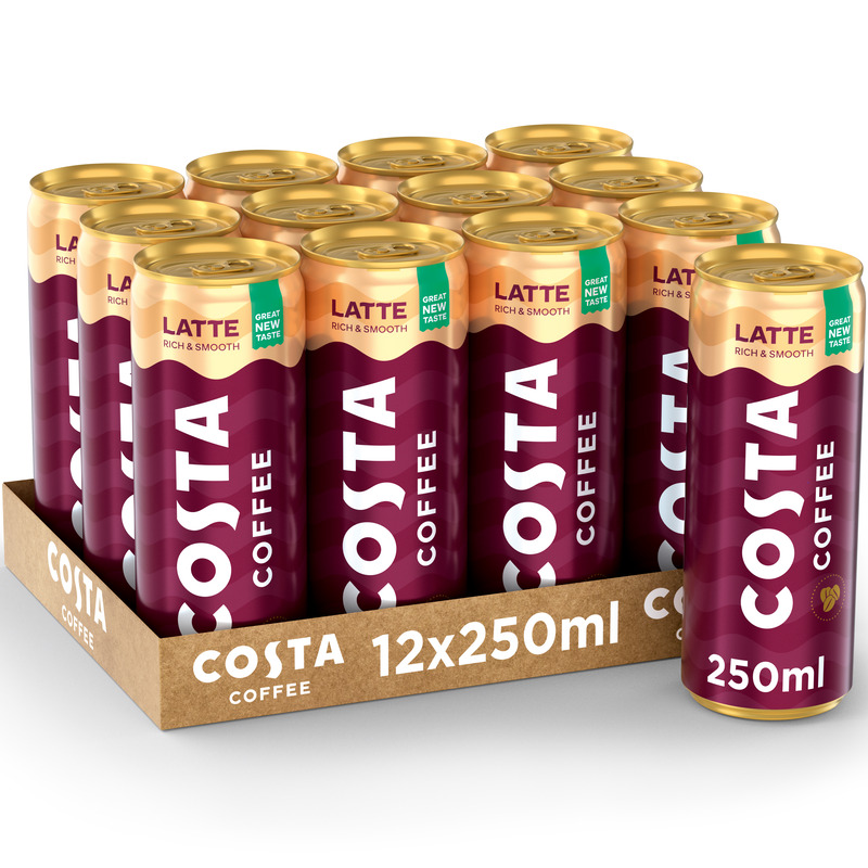 Costa Coffee Latte, 25 cl, 12 Stück